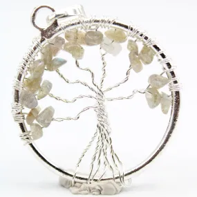 Moonstone Tree of Life Pendant