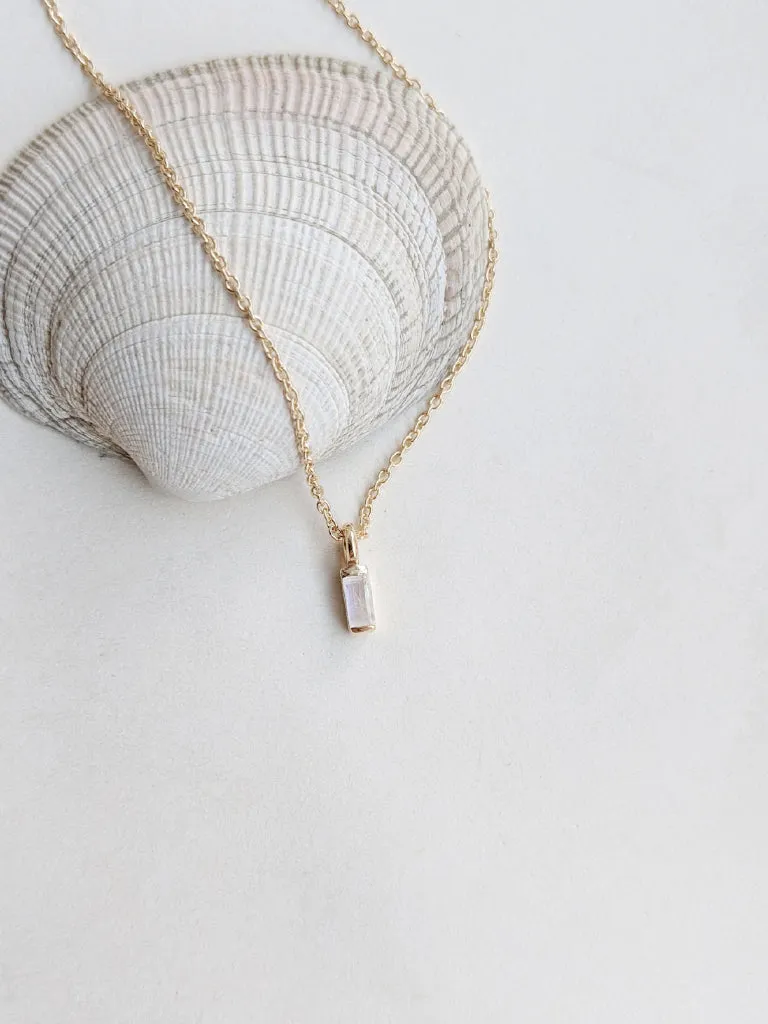 Moonstone Vesper Necklace