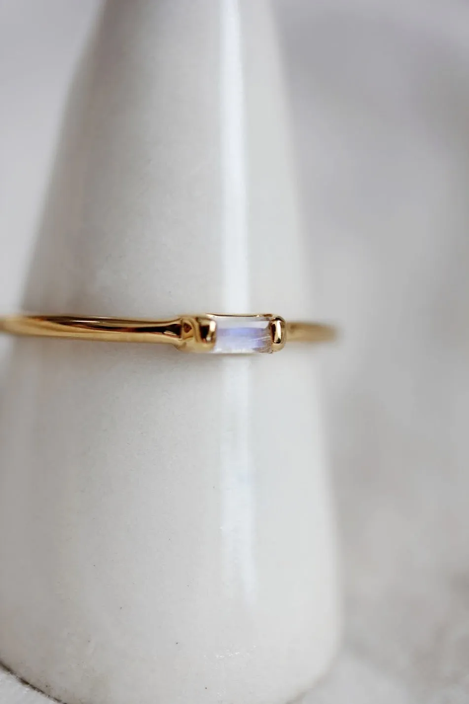 Moonstone Vesper Ring