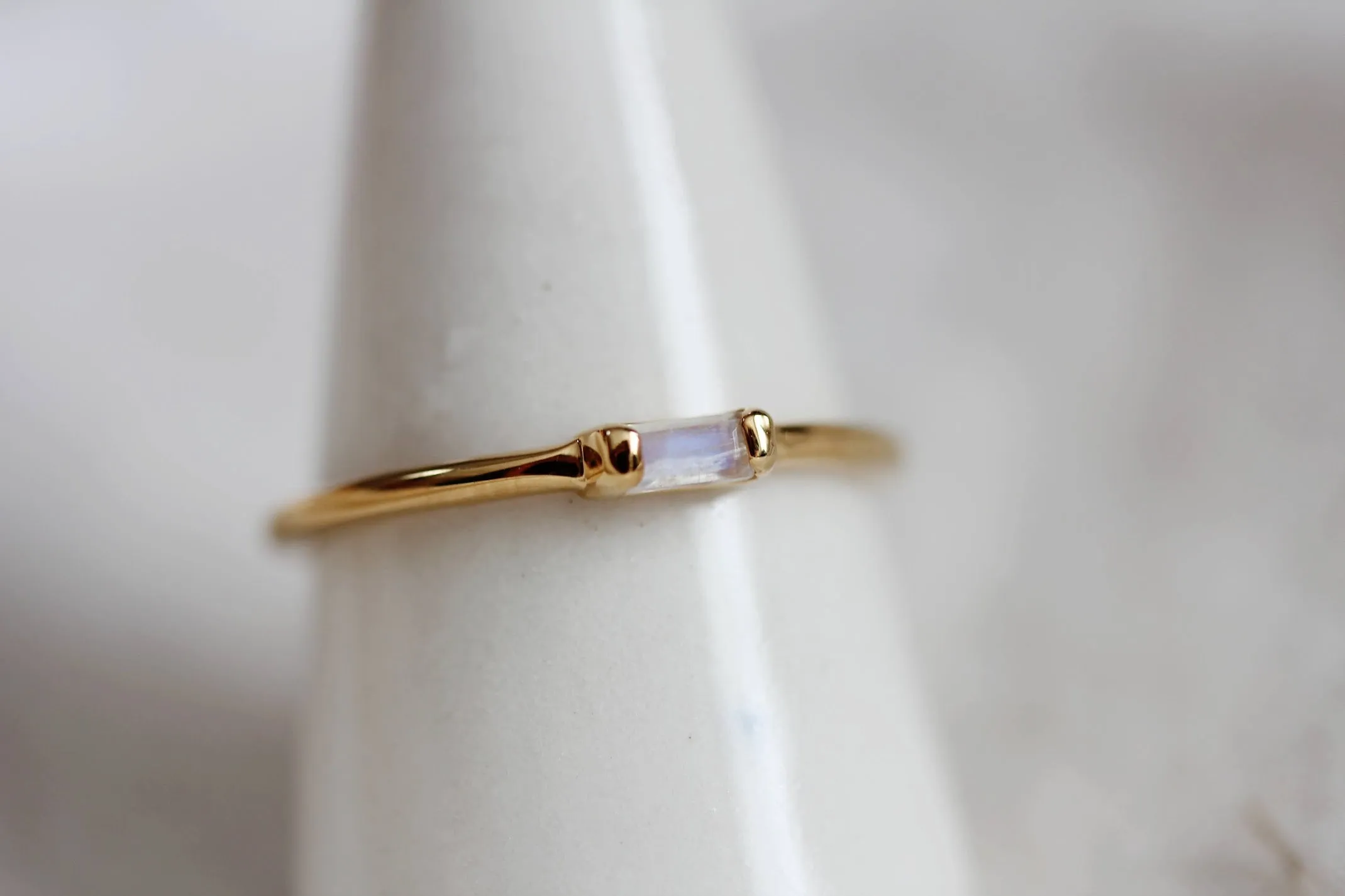 Moonstone Vesper Ring