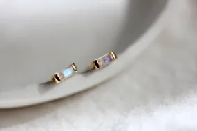 Moonstone Vesper Studs