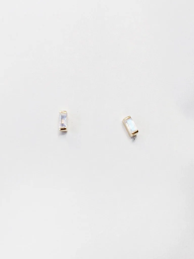 Moonstone Vesper Studs