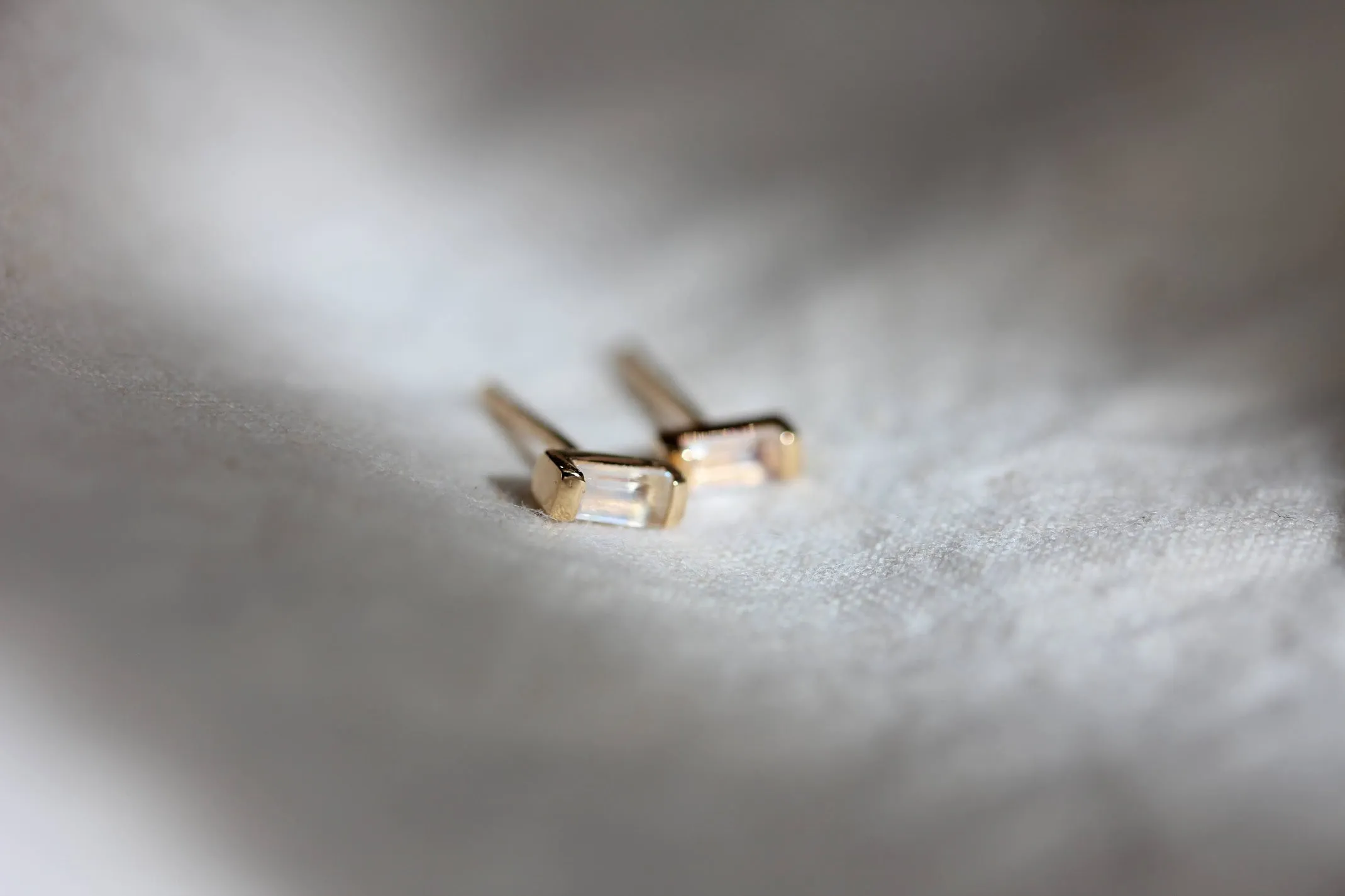 Moonstone Vesper Studs