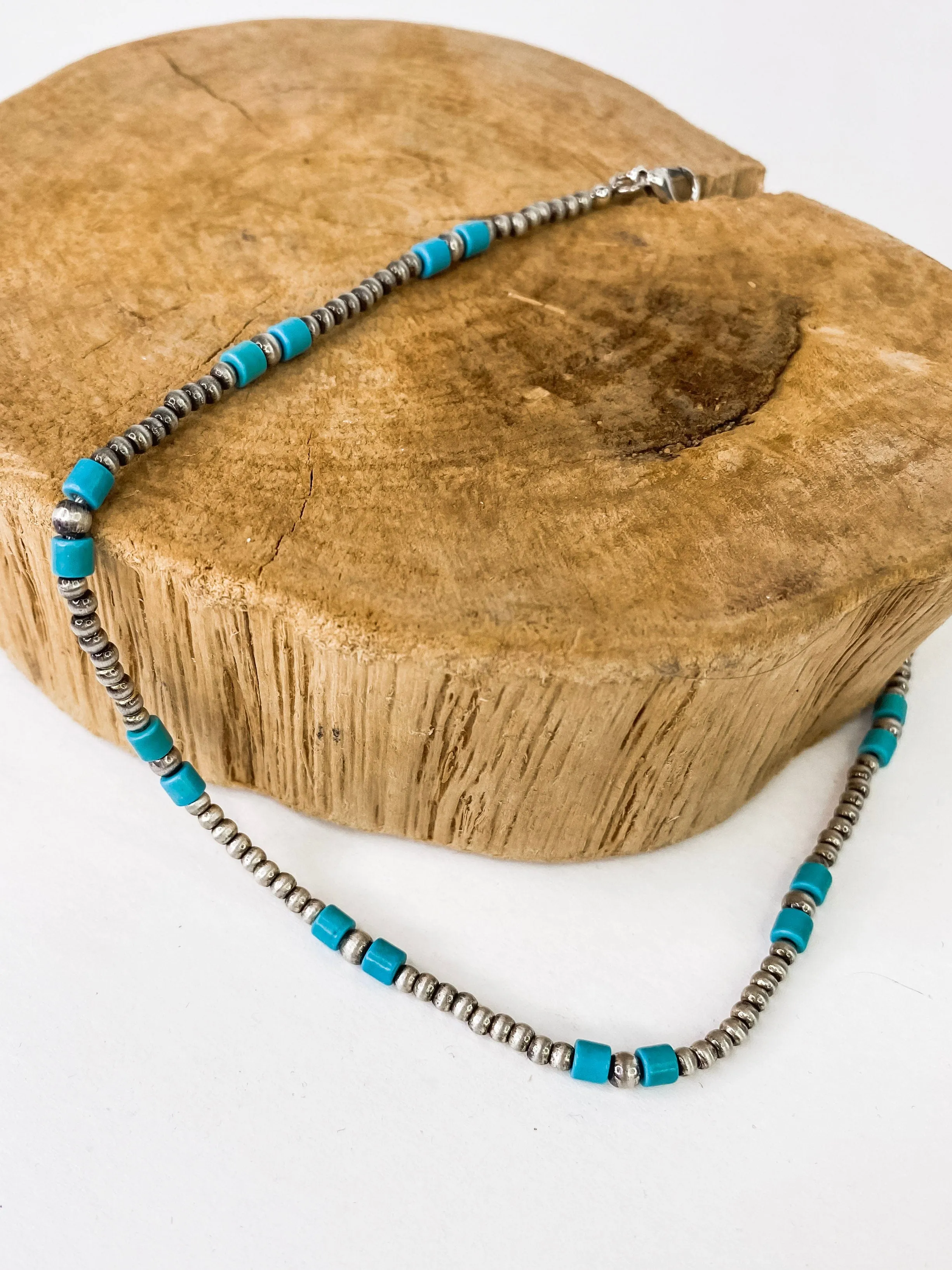 Navajo And Turquoise Choker