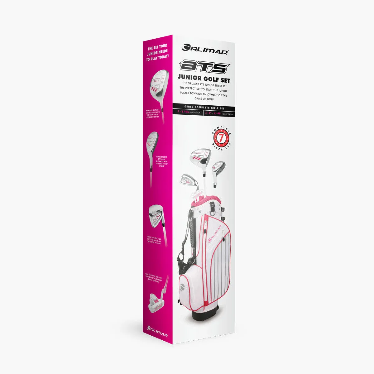 Orlimar Golf ATS Junior Girls Pink Series Set for Ages 5-8