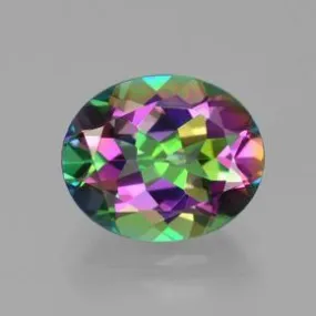 OVAL 6X8MM 1.05 CT MYSTIC GEMSTONE MAGICAL RAINBOW LOOSE GEMSTONE