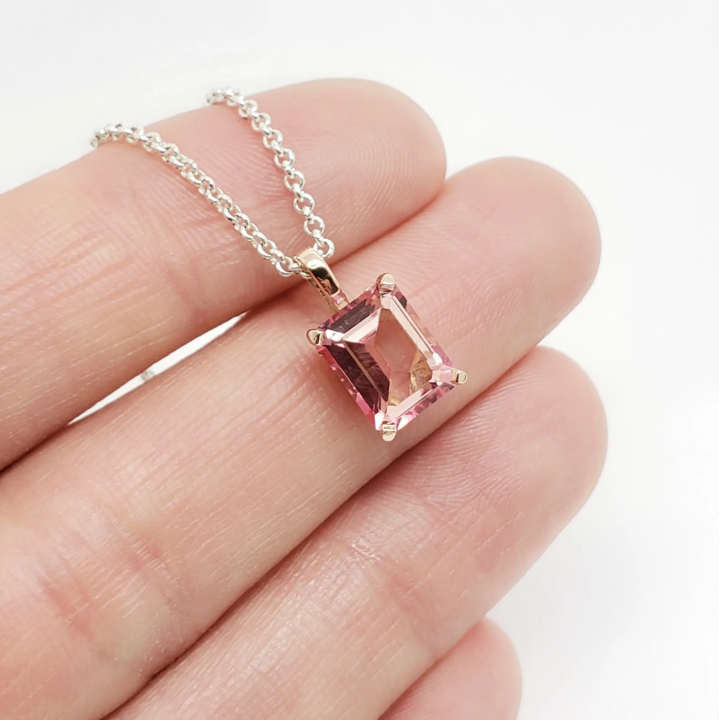 Pink Topaz Pendant