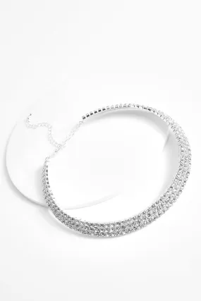 Plus Rhinestone Choker