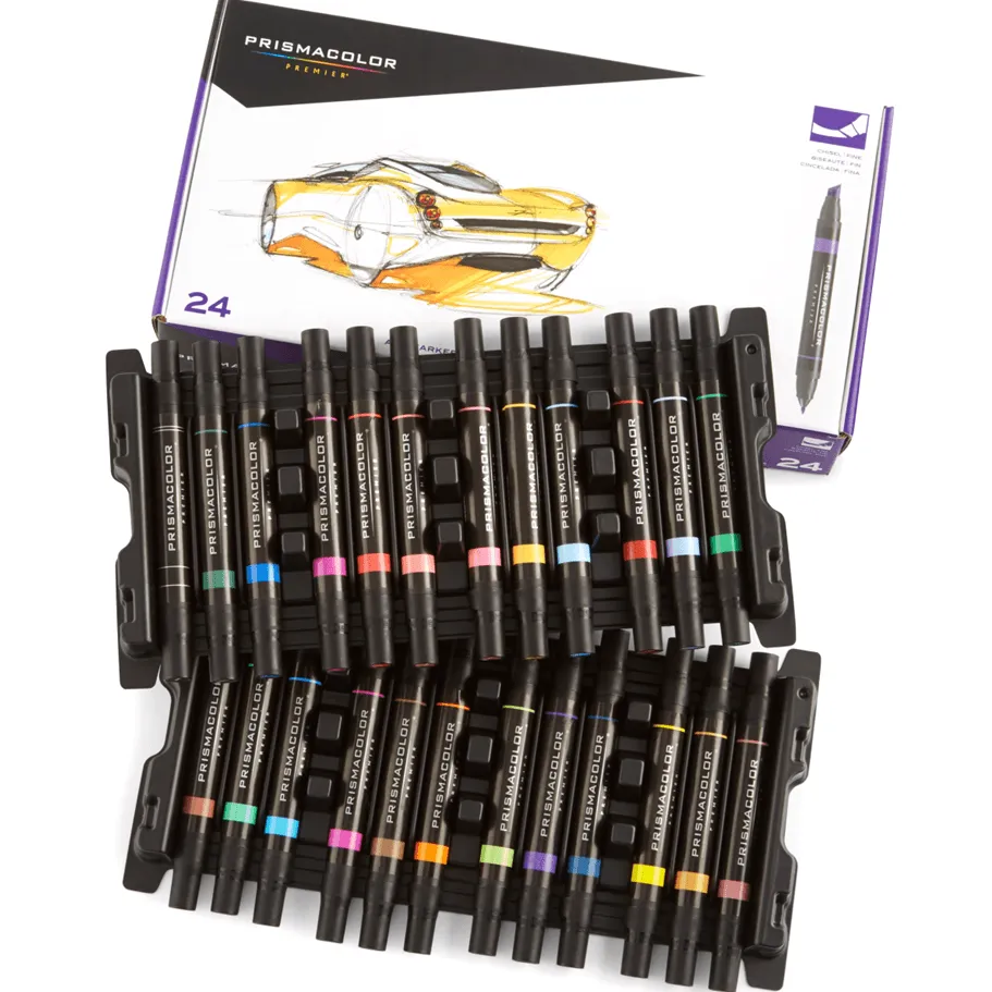 Prismacolor Art Markers Chisel/Fine Tip 24 Pack