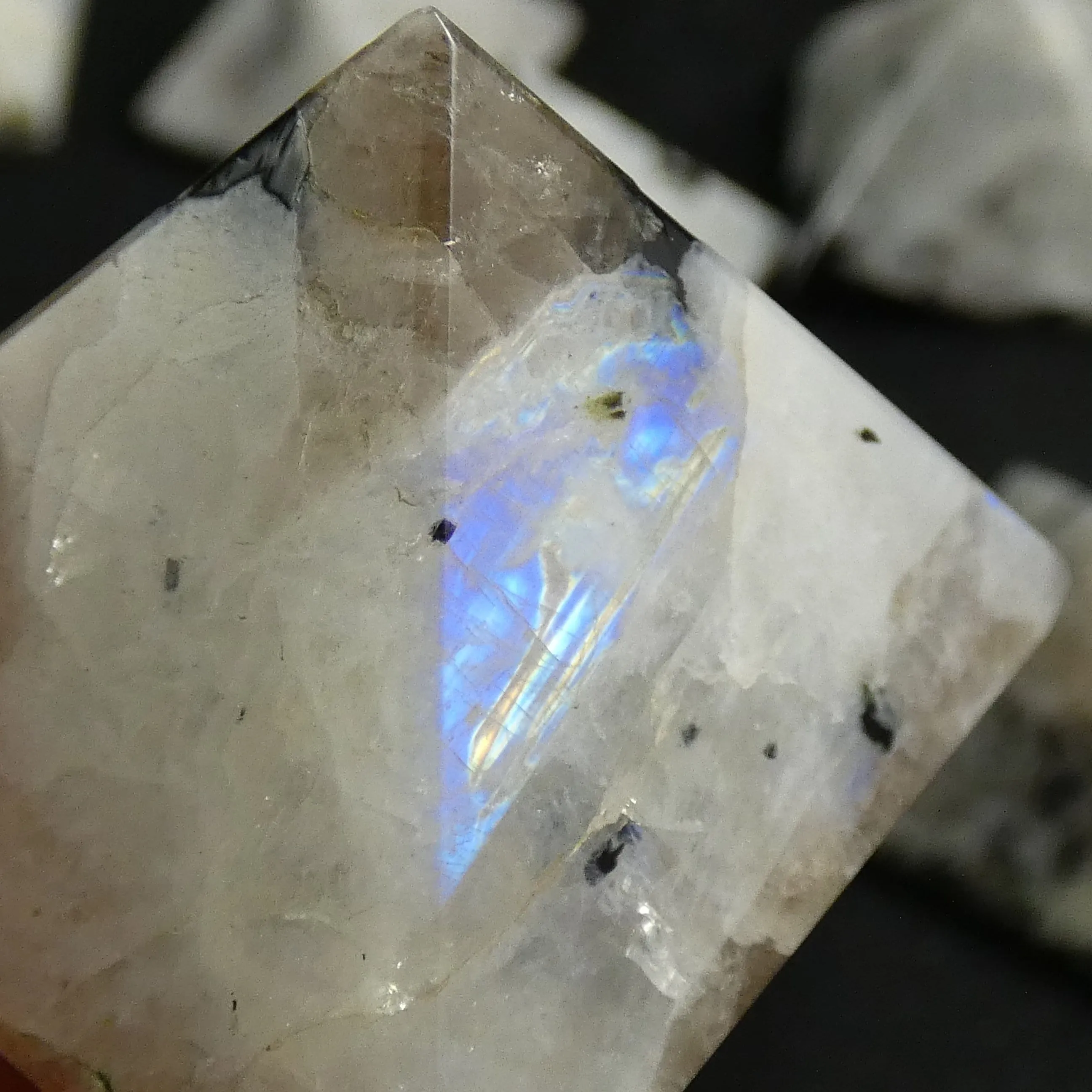 Rainbow Moonstone Pyramids