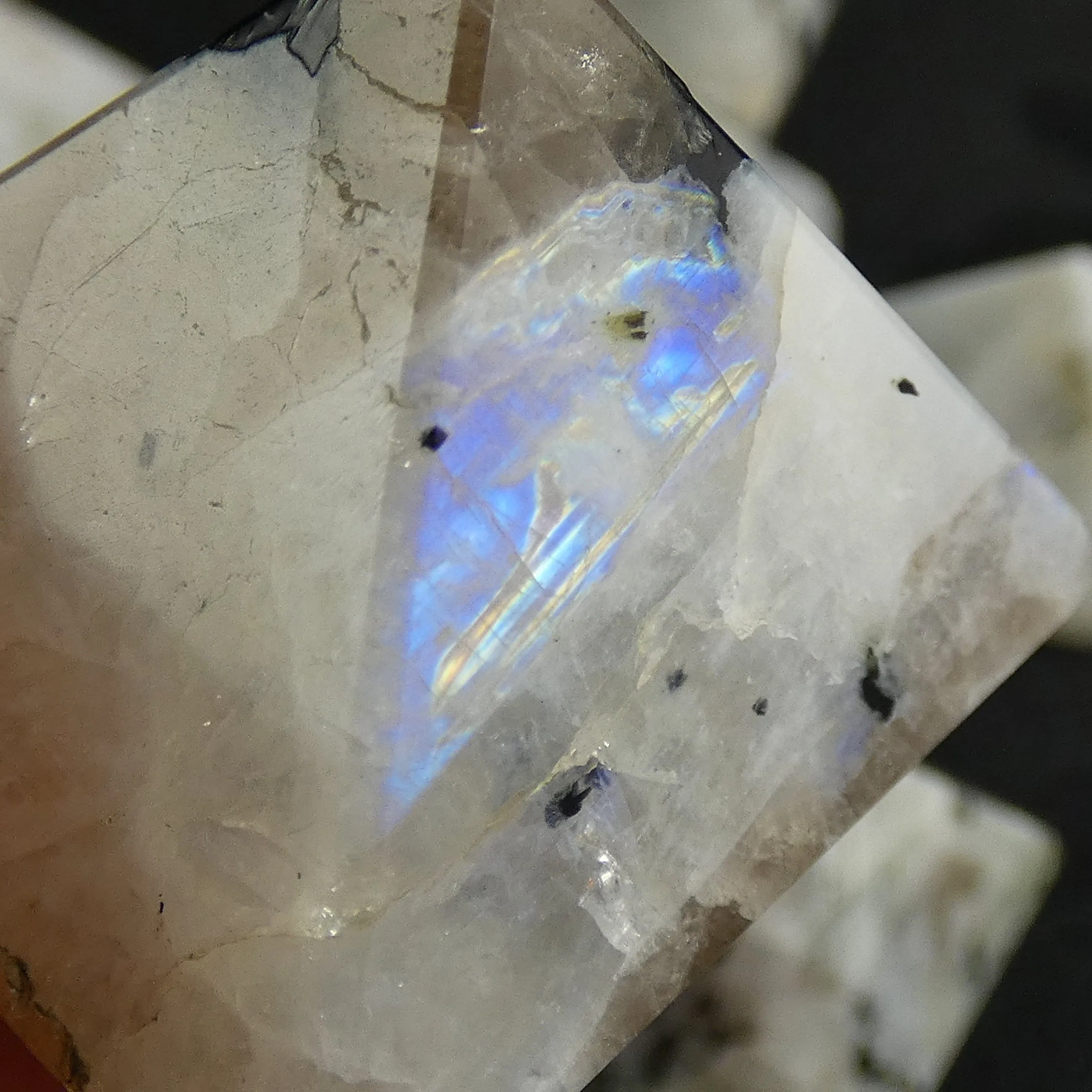 Rainbow Moonstone Pyramids