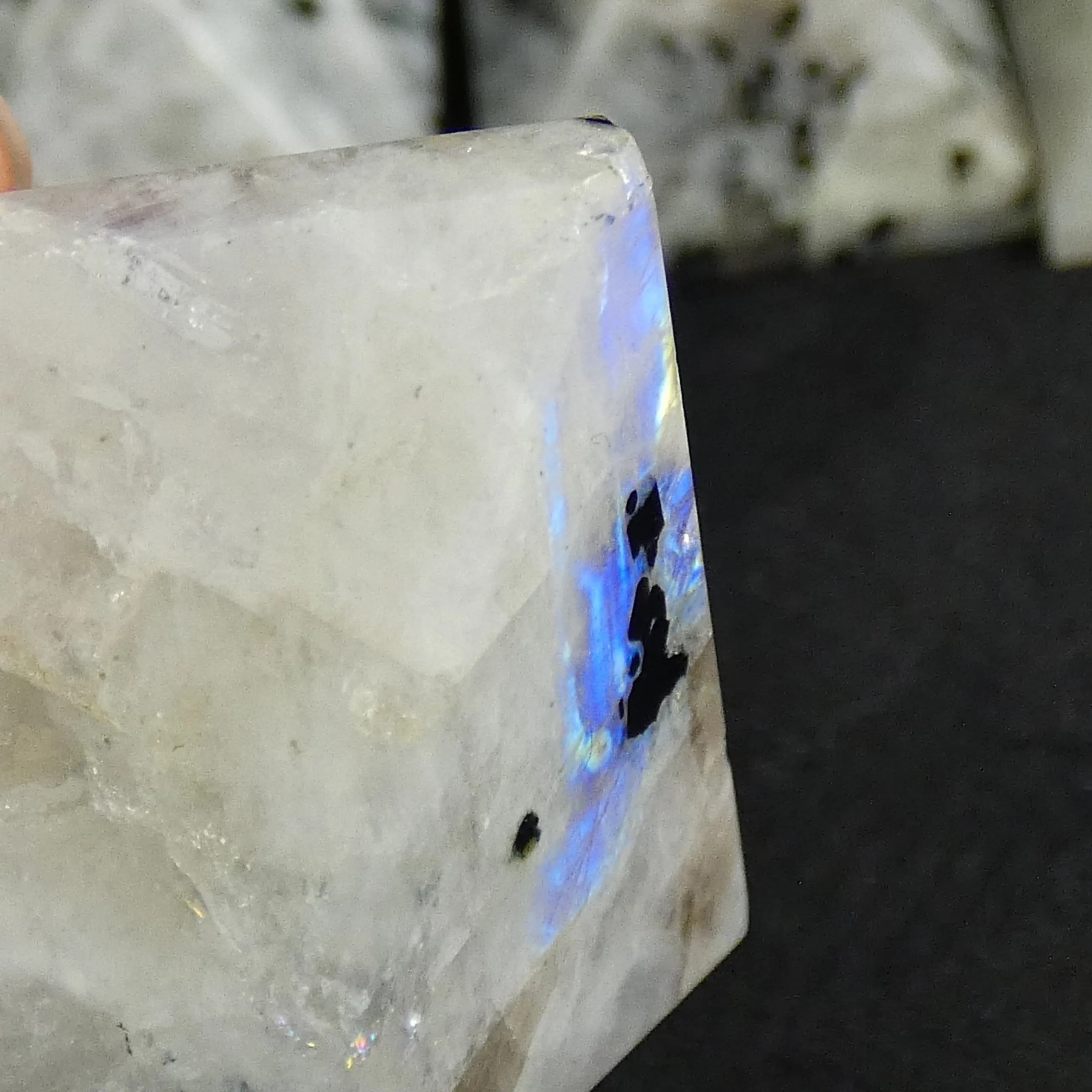 Rainbow Moonstone Pyramids