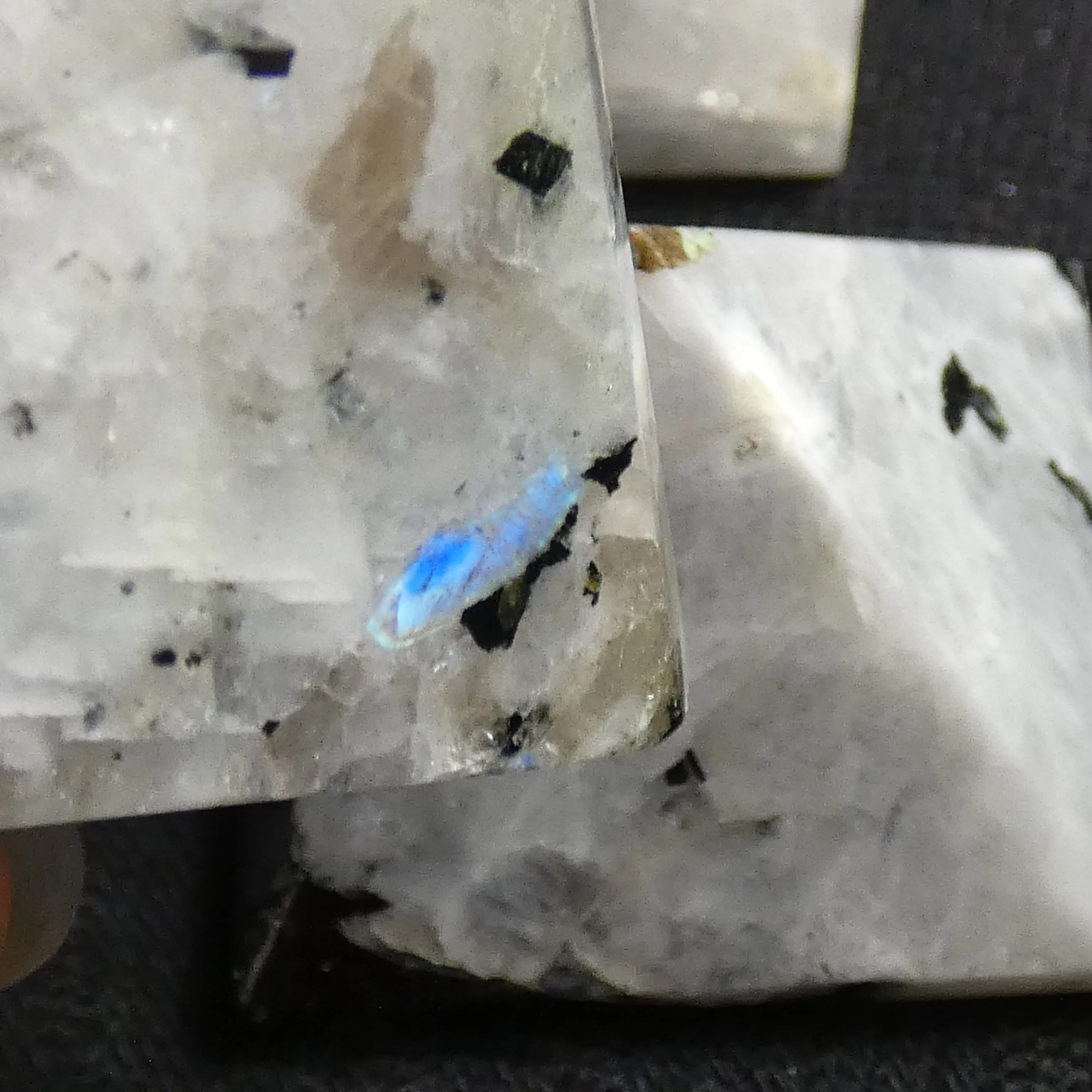 Rainbow Moonstone Pyramids