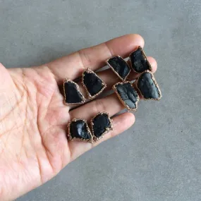 Raw Onyx Studs