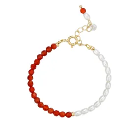 Red Agate Bead Bracelet (Baby)