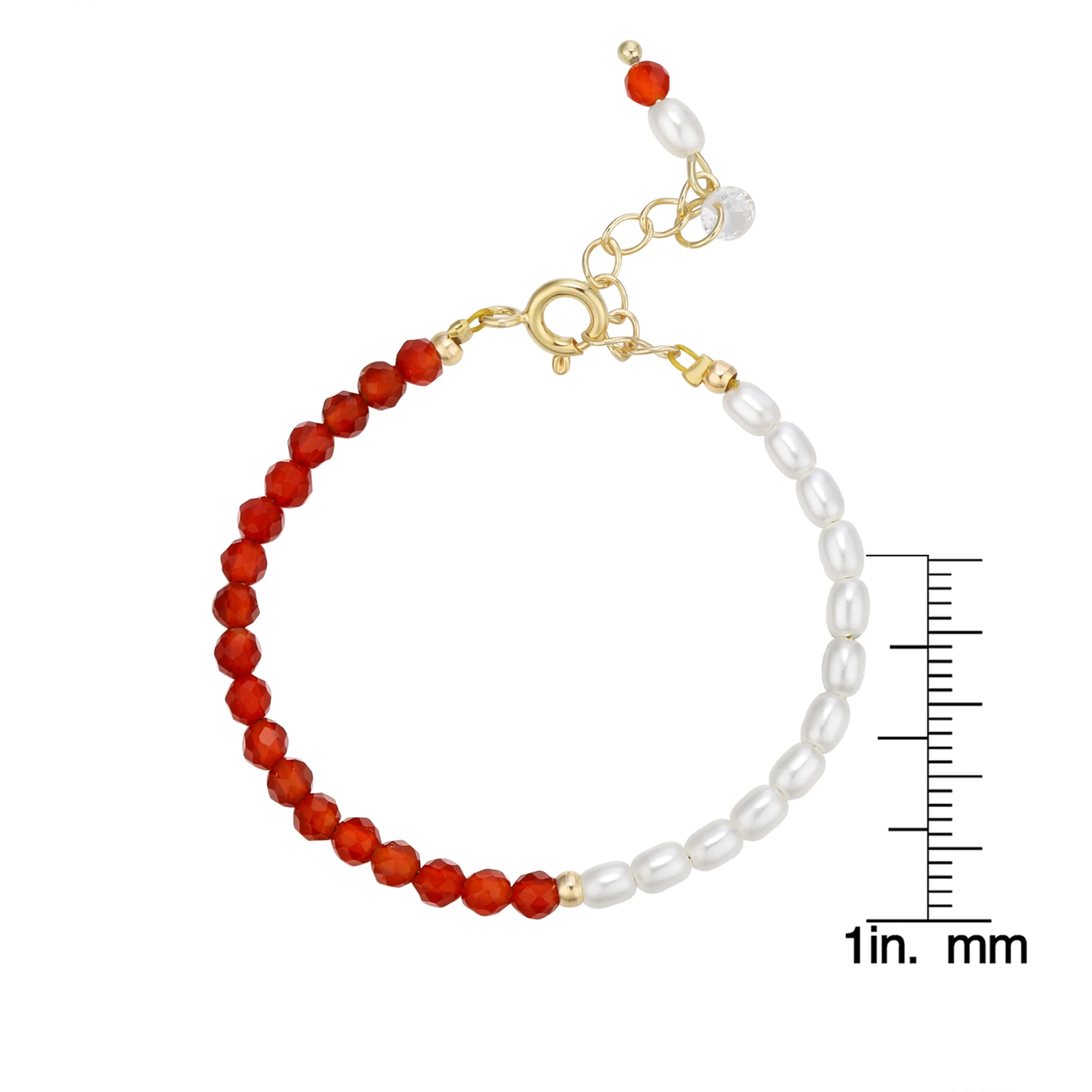 Red Agate Bead Bracelet (Baby)