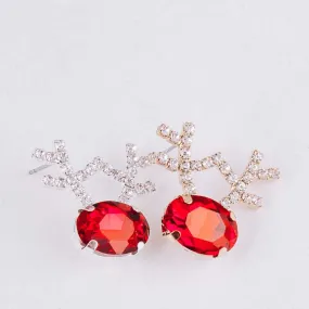 Red Reindeer Earrings