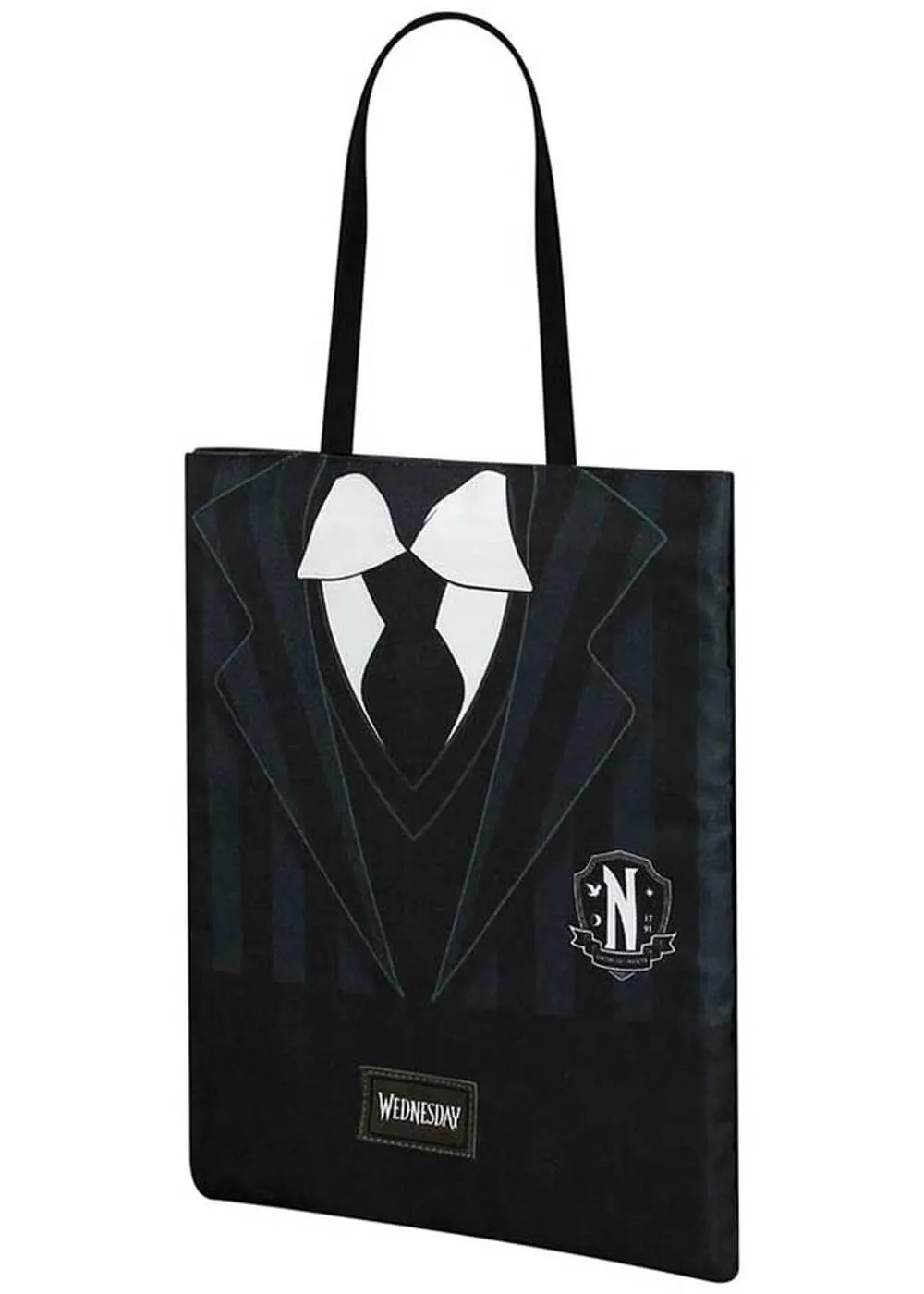 Retro Movies Wednesday Uniform Shopping Bag Black