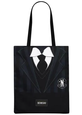 Retro Movies Wednesday Uniform Shopping Bag Black