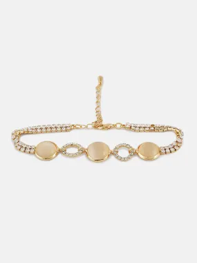 Rhinestone Pearl Bracelet