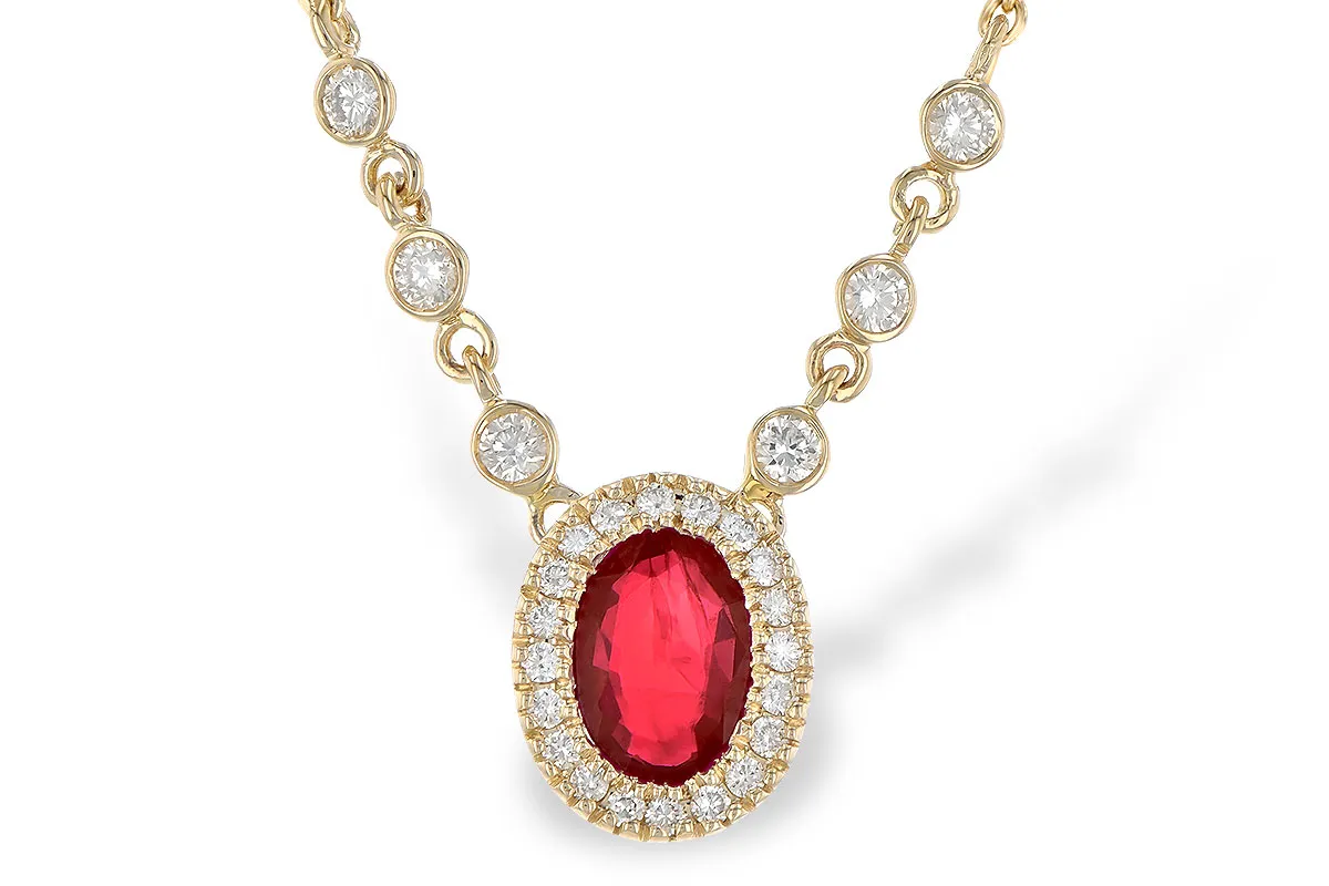 Ruby and Diamond Necklace