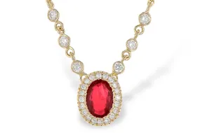 Ruby and Diamond Necklace