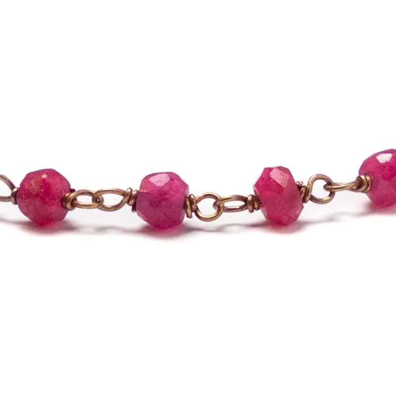 Ruby Gemstone Bracelet