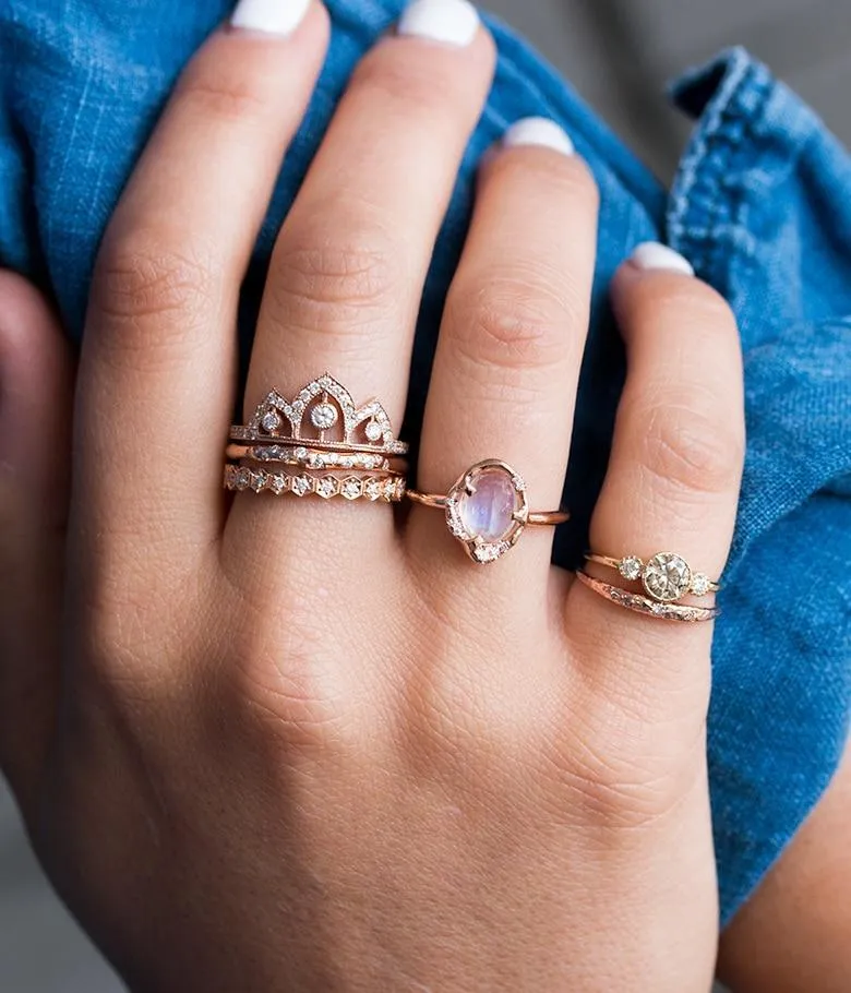 Shimmering Moonstone Ring