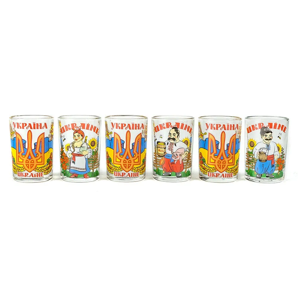 Six Shot Glasses Set “Bud’mo”