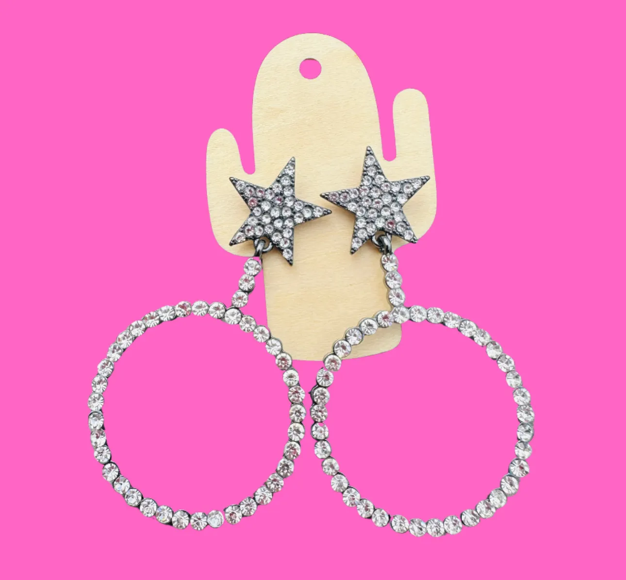 Star Rhinestone Earrings