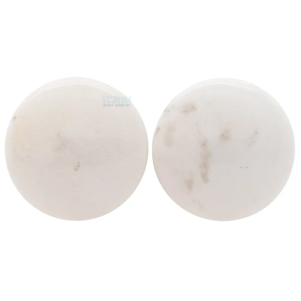 Stone Plugs - White Agate