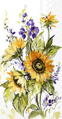 Sunflower Bunch Paper Guest Towels