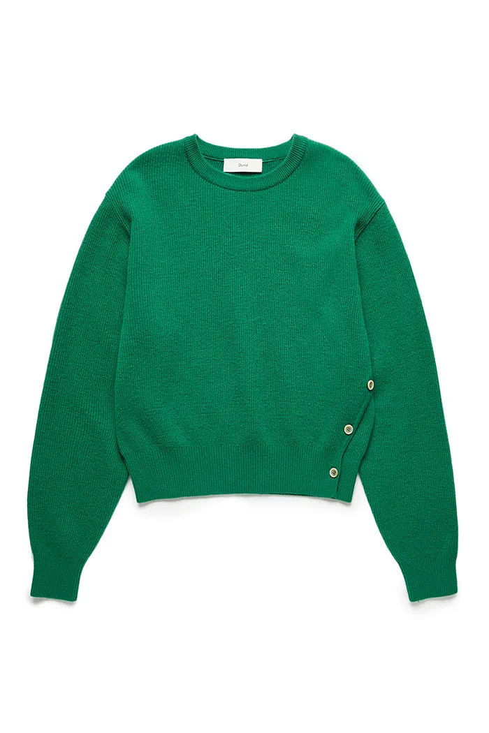 UNISEX BUTTONED CREWNECK SWEATER SIZE M