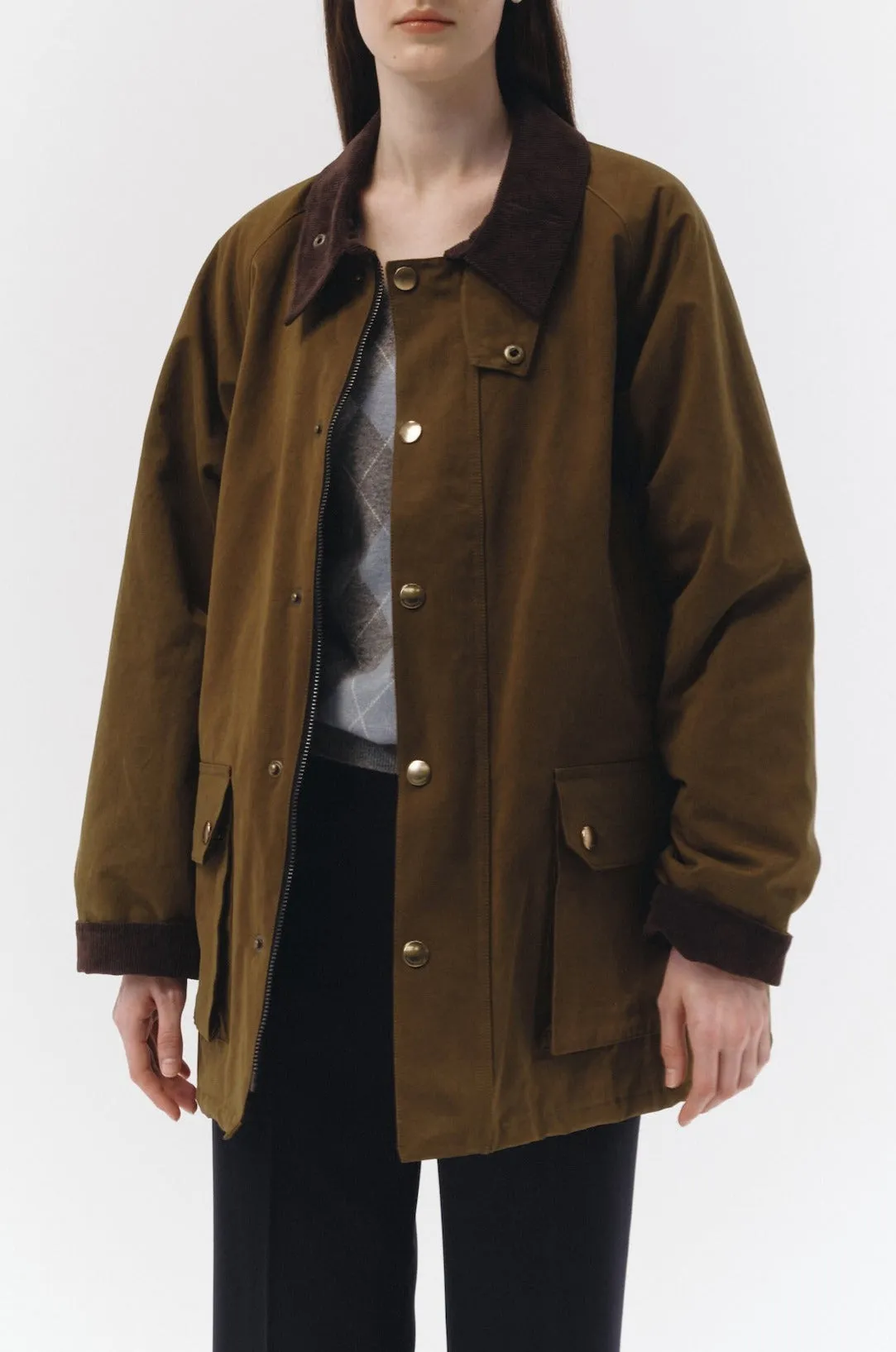 WAXED COTTON HUNTING JACKET