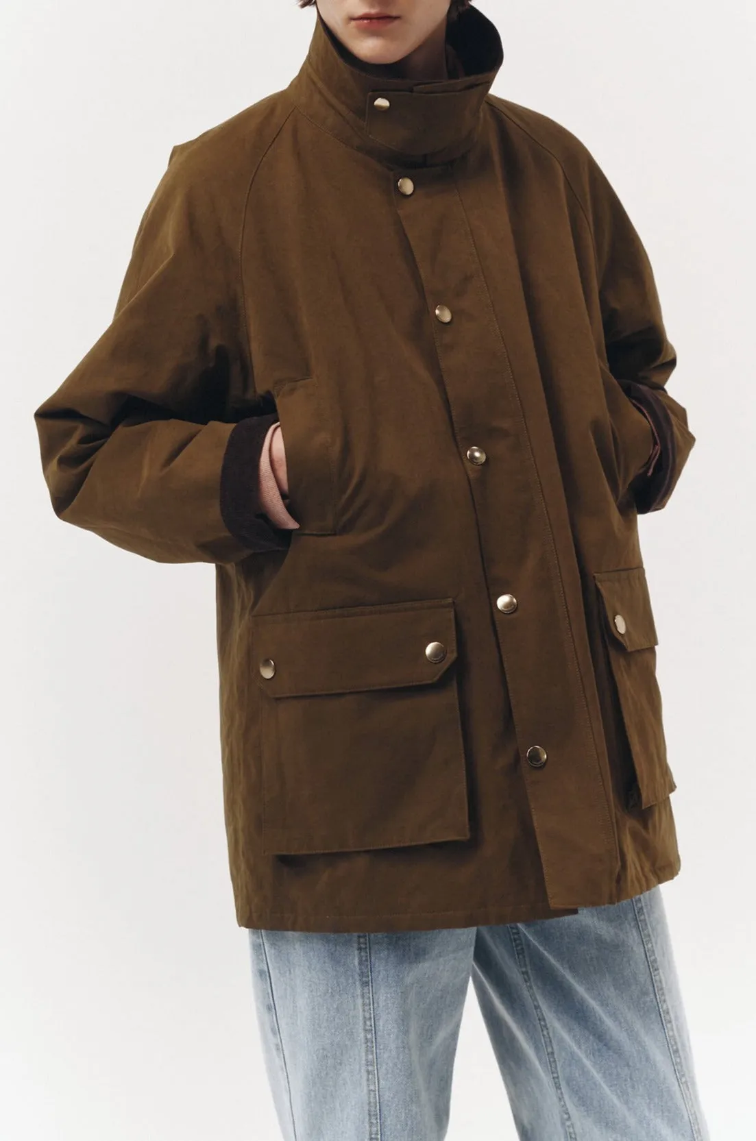 WAXED COTTON HUNTING JACKET