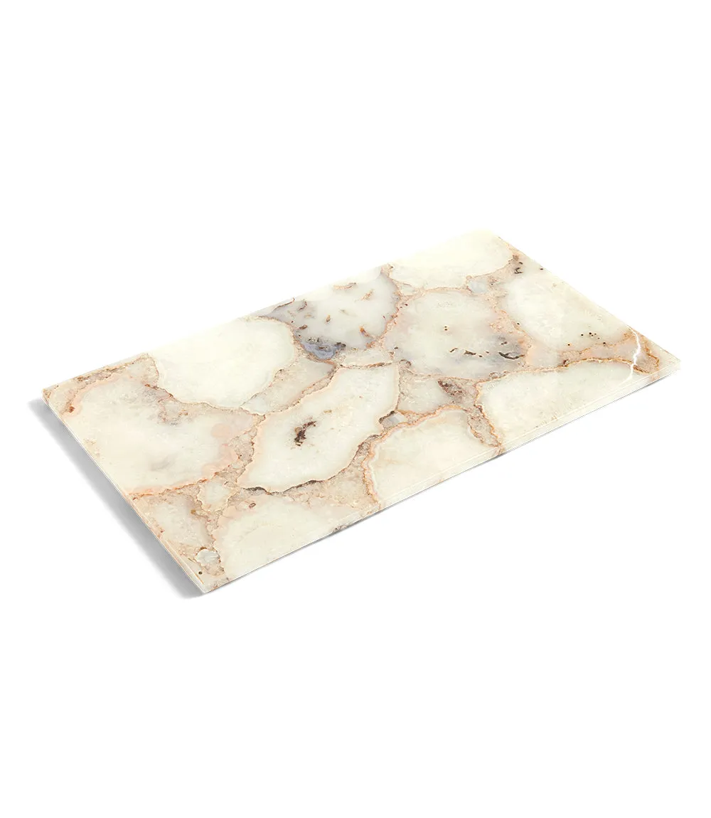 White Agate Platter