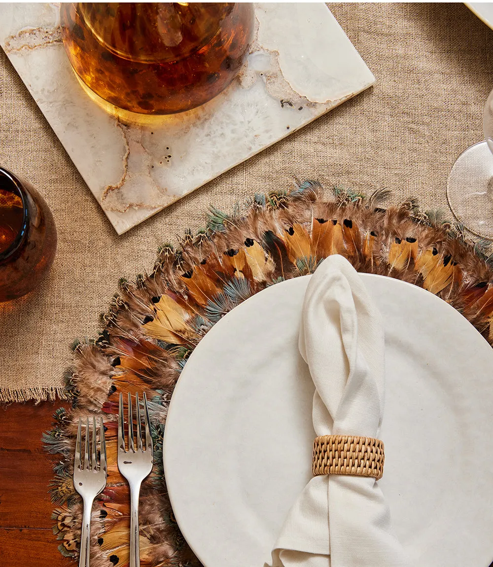 White Agate Platter