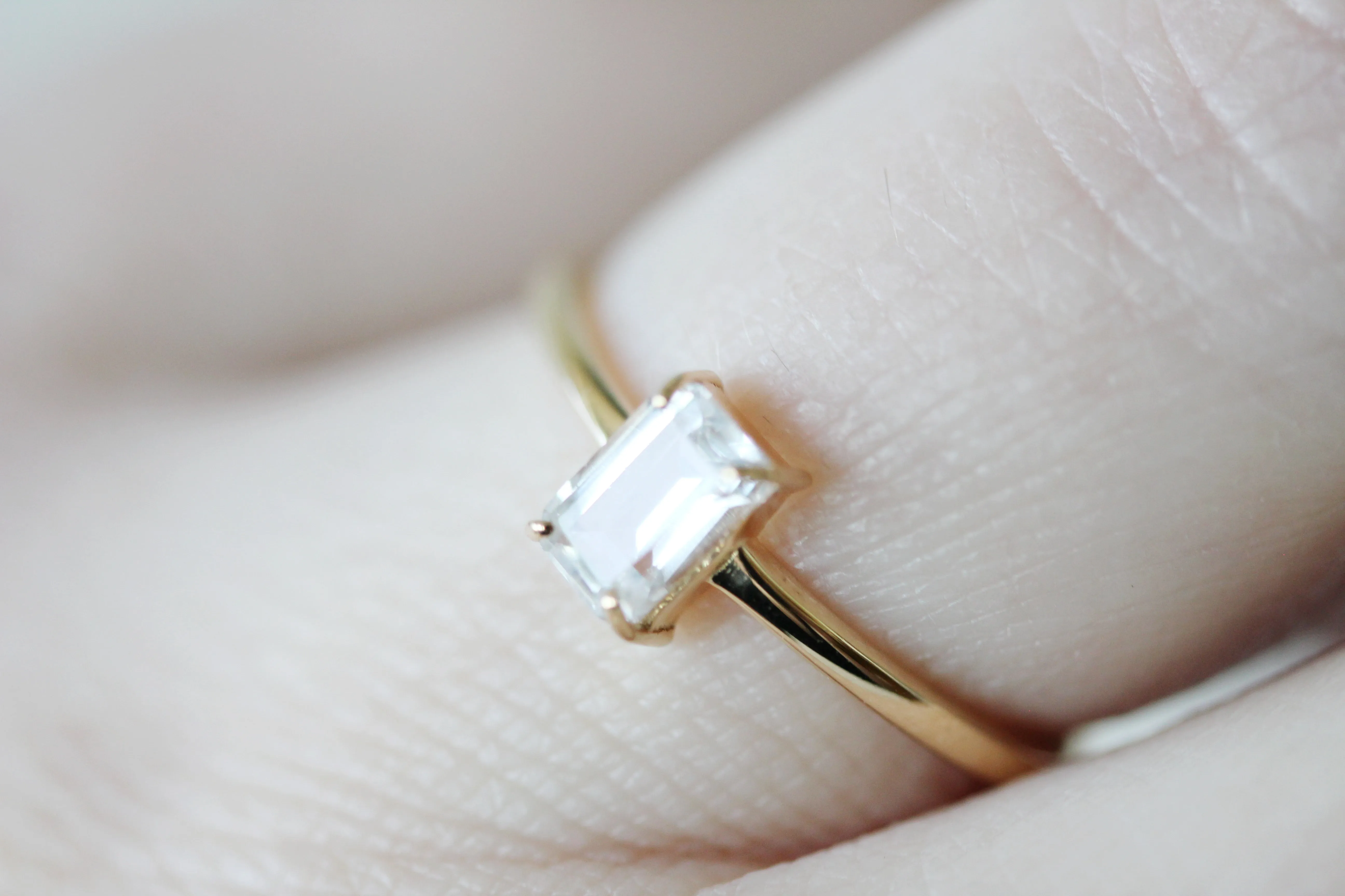 White Topaz Marlowe Ring