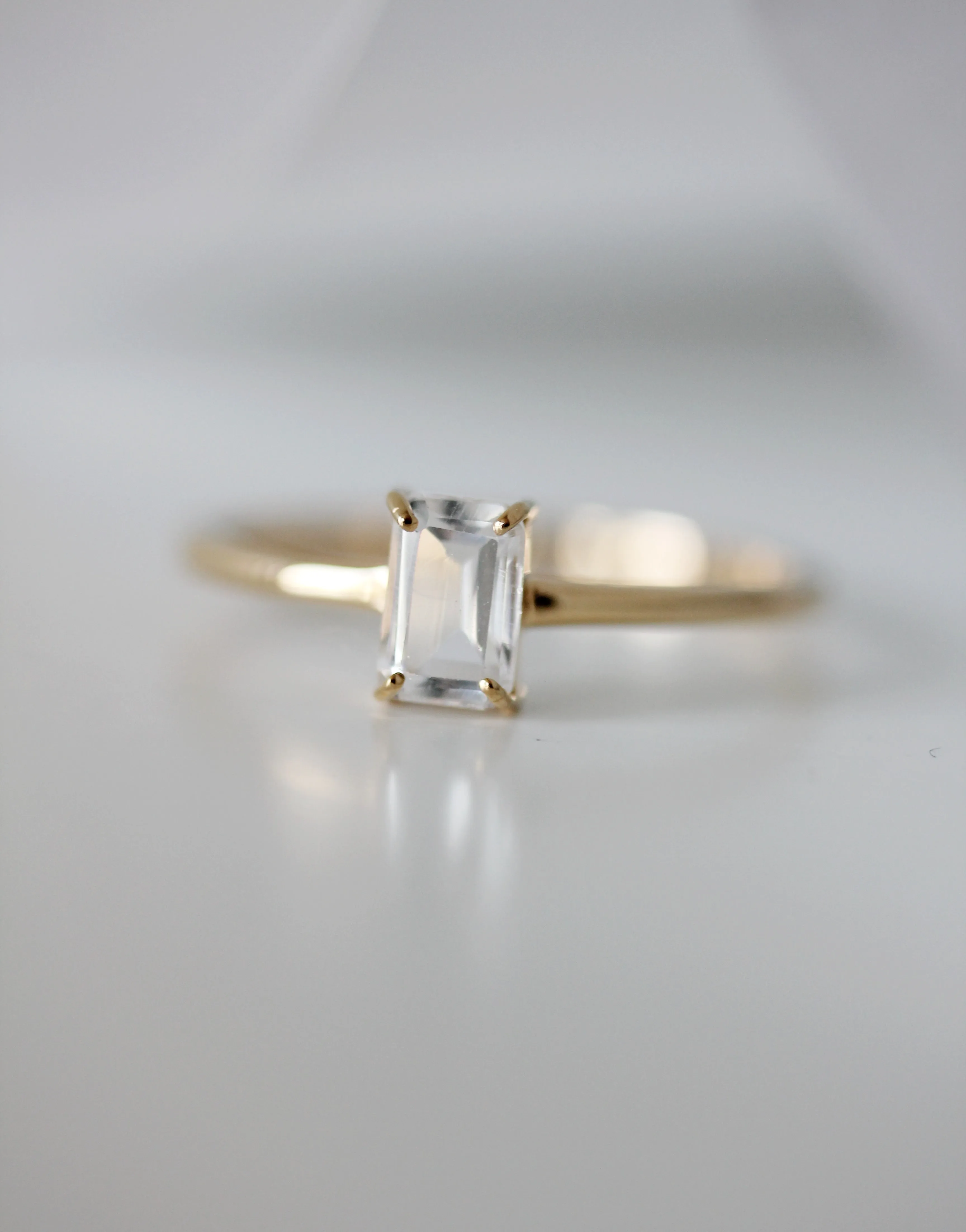 White Topaz Marlowe Ring