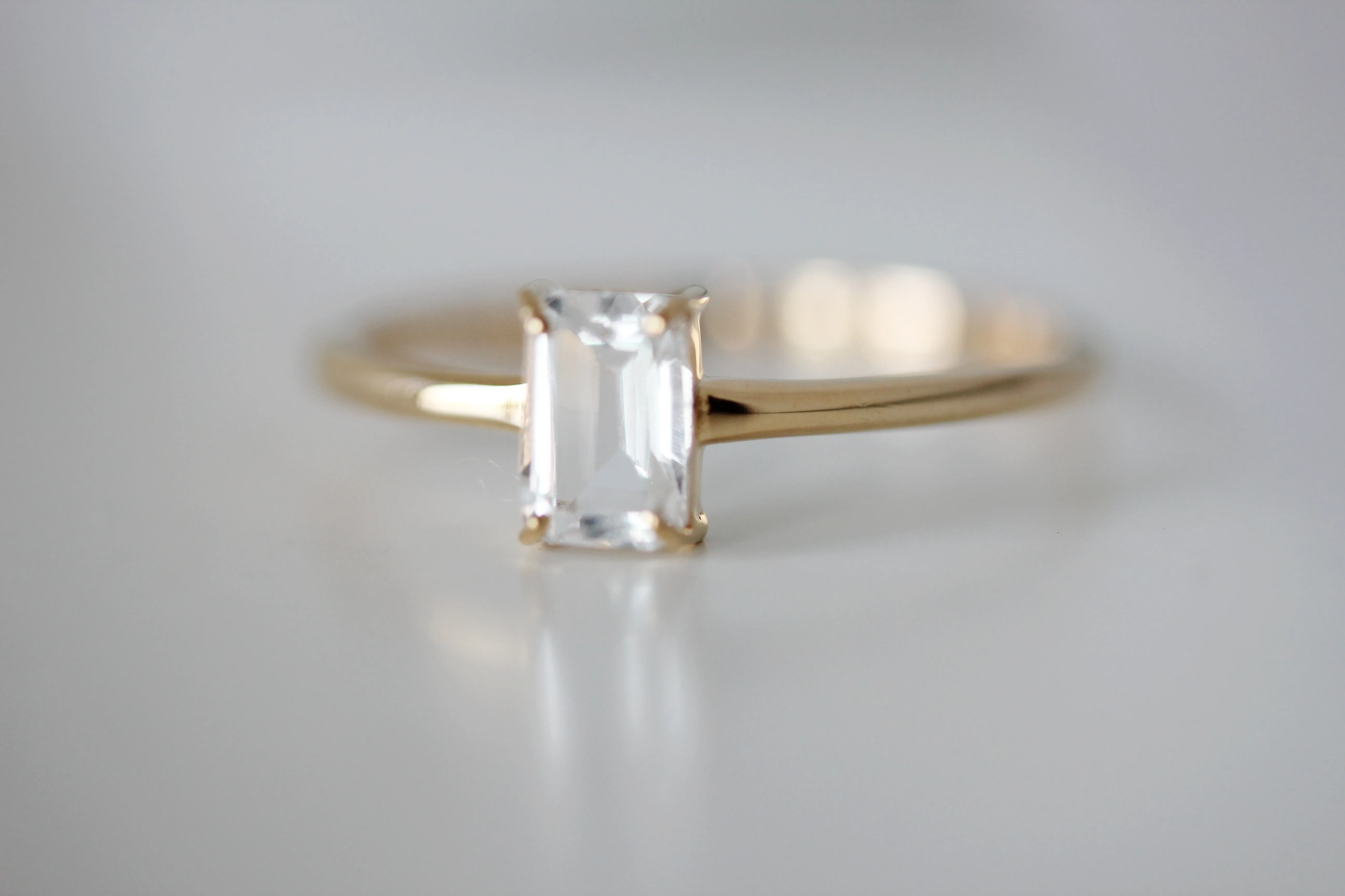 White Topaz Marlowe Ring