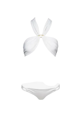 Wrap Bikini in White - Bottom